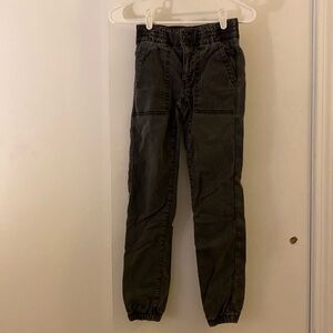 American Eagle Chino Joggers Size 00 Dark Gray
